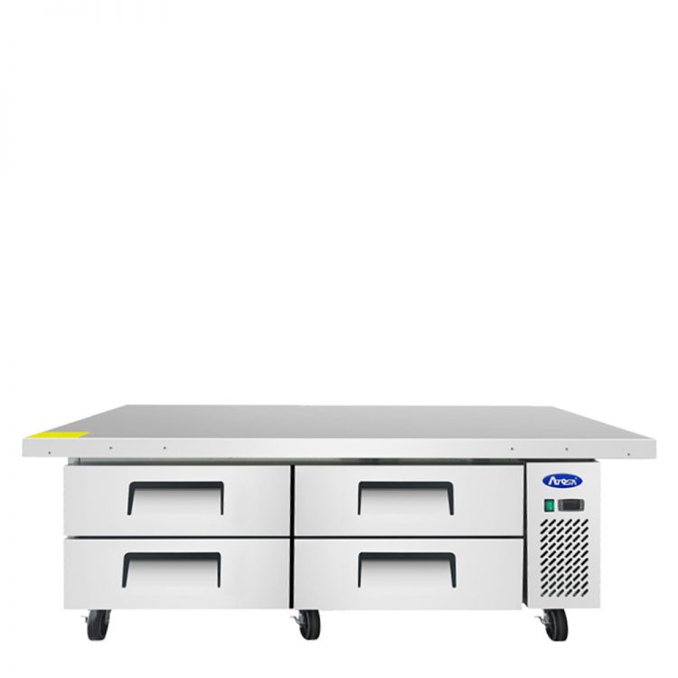 Atosa - MGF8454GR - 76″ Refrigerated Chef Base, Extended Top