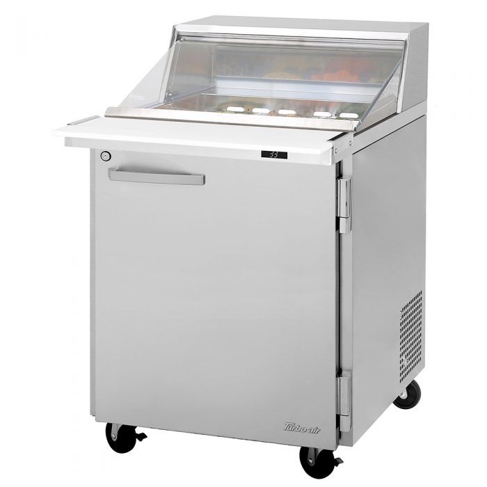 Turbo Air PST-28-12-N-CL PS Series 27 1/2" Sandwich/Salad Prep Table w/ Refrigerated Base, 115v