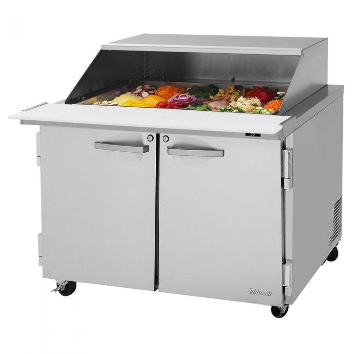 Turbo Air PST-48-18-N-SL PS Series 48 1/4" Sandwich/Salad Prep Table w/ Refrigerated Base, 115v