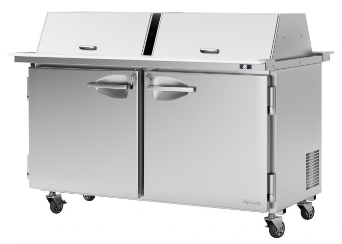 Turbo Air PST-60-24-N-DS PS Series 60 1/4" Sandwich/Salad Prep Table w/ Refrigerated Base, 115v