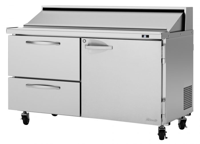 Turbo Air PST-60-D2R-N PS Series 60 1/4" Sandwich/Salad Prep Table w/ Refrigerated Base, 115v