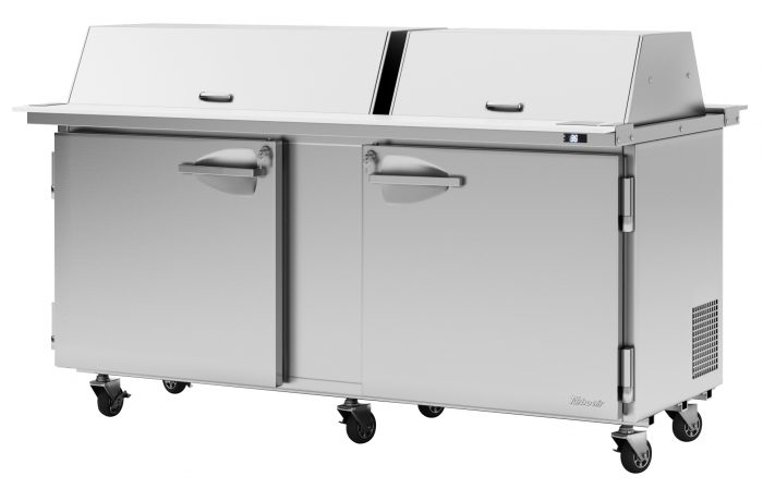 Turbo Air PST-72-30-N-DS PS Series 72 5/8" Sandwich/Salad Prep Table w/ Refrigerated Base, 115v