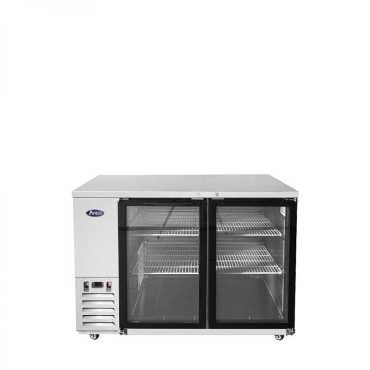 Atosa - SBB48GGRAUS1 - 48″ Shallow Depth Back Bar Cooler with Glass Doors