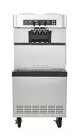 Icetro - ISI-203SNP 2 Hoppers Air Cooled Floor Model Soft Serve Machine - 208-230 Volts