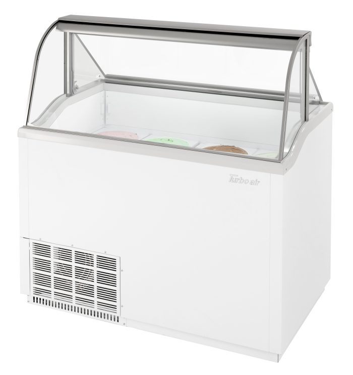 Turbo Air TIDC-47W-N TI Series 47" Low Curved Glass Ice Cream Dipping Cabinet