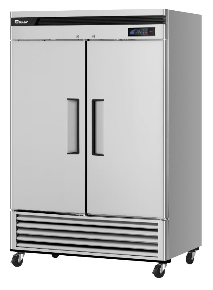 Turbo Air TSR-49SD-N6 TS Series Super Deluxe 54" Bottom Mounted Solid Door Reach-In Refrigerator with LED Lighting