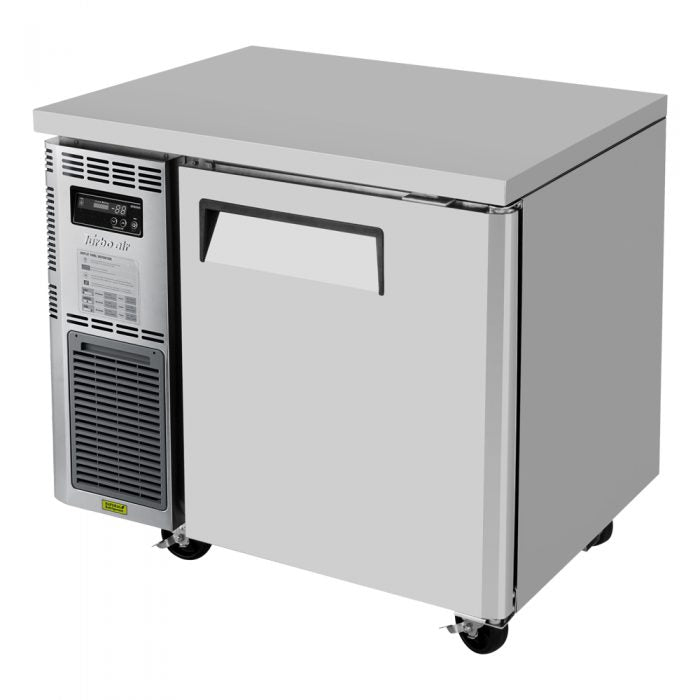 Turbo Air JUR-36-N6 J Series 36" Solid Door Undercounter Refrigerator with Side Mounted Compressor