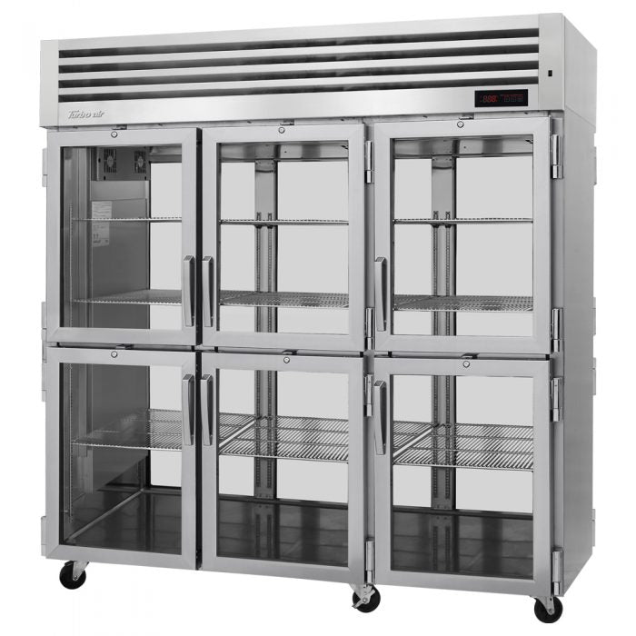 Turbo Air PRO-77-6H-G-PT PR Series Full Height Pass Thru Mobile Heated Cabinet