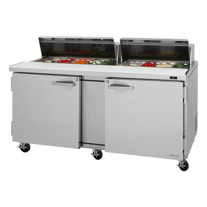 Turbo Air PST-72-N PS Series 72 5/8" Sandwich/Salad Prep Table w/ Refrigerated Base, 115v