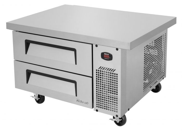 Turbo Air TCBE-36SDR-E-N TC Series 36" Two Drawer Refrigerated Chef Base with Extended Top