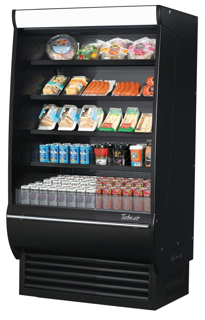 Turbo Air TOM-36DXB-SP(-A)-N Open Refrigerated Display Merchandiser