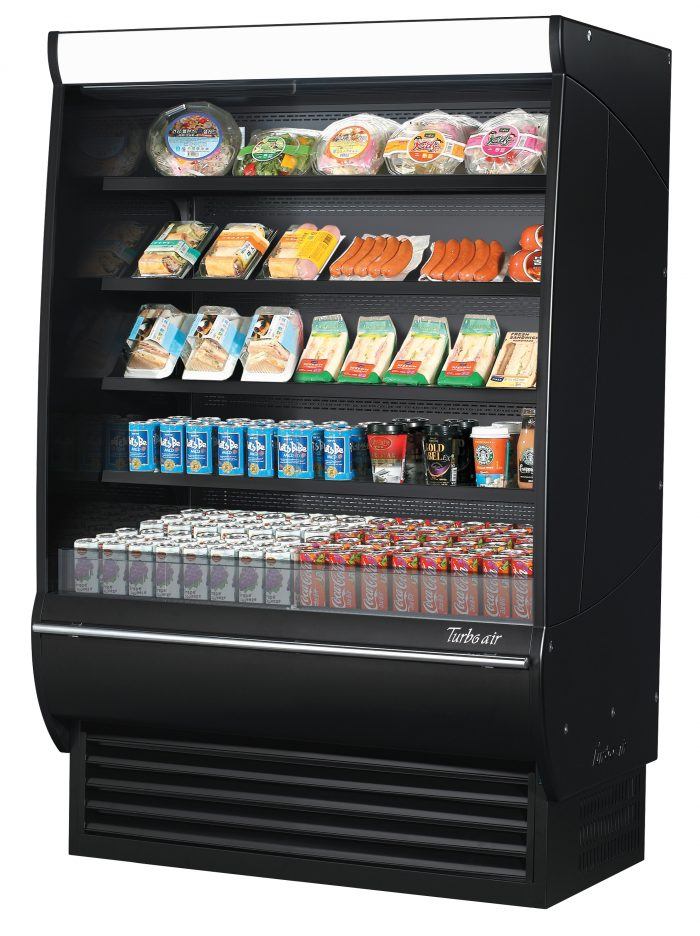 Turbo Air TOM-48DXB-SP(-A)-N TO Series Open Refrigerated Display Merchandiser