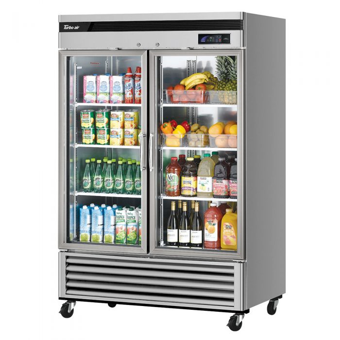 Turbo Air TSR-49GSD-N TS Series Super Deluxe 54" Glass Door Reach In Refrigerator
