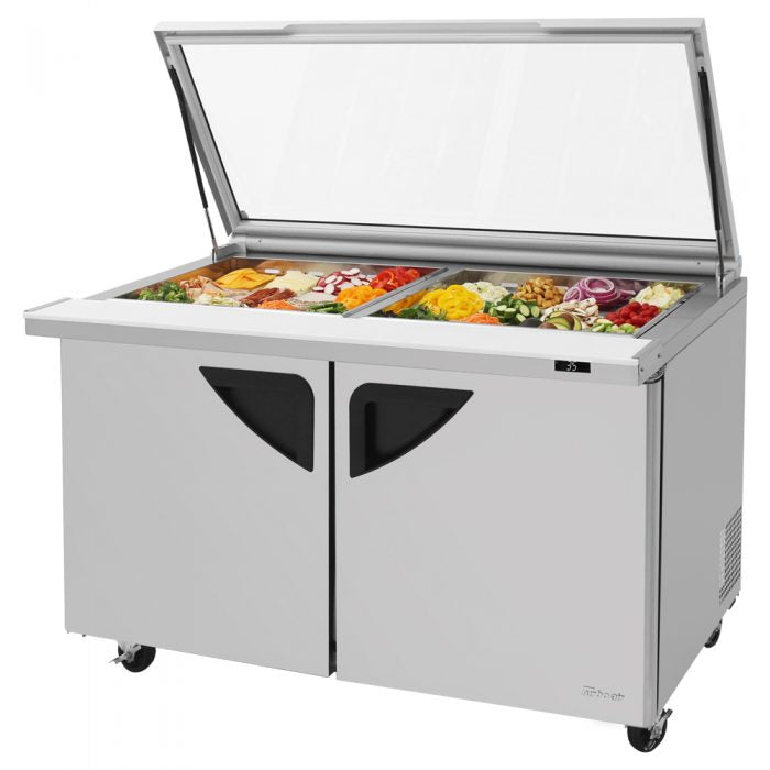 Turbo Air TST-60SD-24-N-GL TS Series 60 1/4" Sandwich/Salad Prep Table w/ Refrigerated Base, 115v