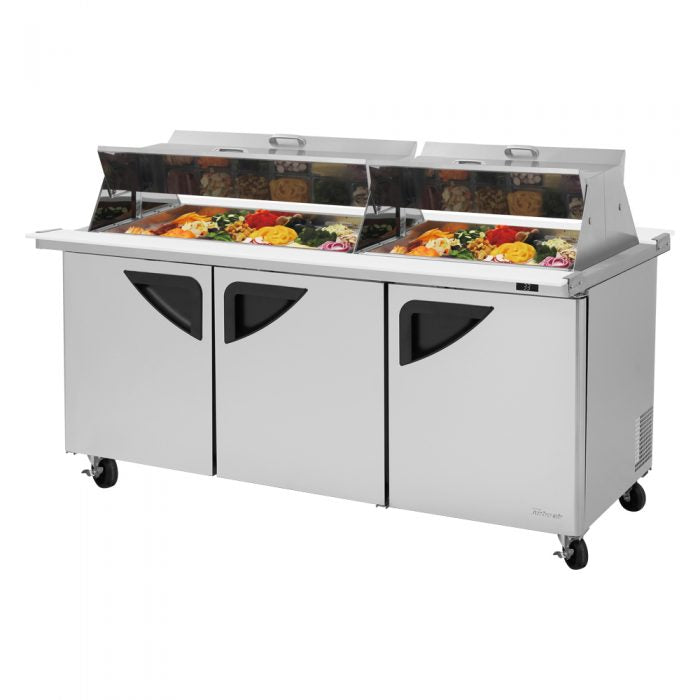 Turbo Air TST-72SD-30-N-DS TS Series 72 5/8" Sandwich/Salad Prep Table w/ Refrigerated Base, 115v